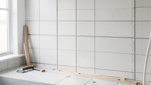Układanie płytek 60x60 na ścianie